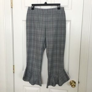 Ro&De Checked Ruffle Pants